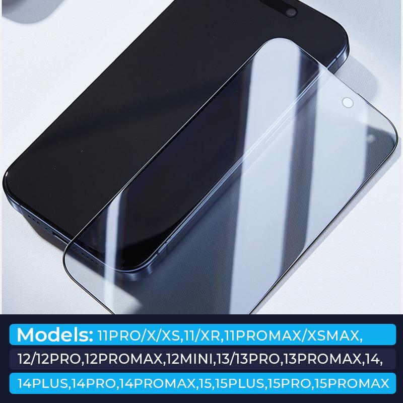 Tempered Glass Anti Peeping Screen Protector For iPhone - clarioy