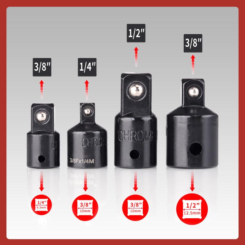 18-piece Adapter Set (Extension Bars/Universal Joints/Reducer Adapters/ Socket Adapters) - clarioy
