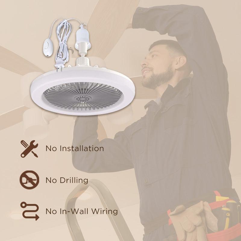 Remote Control Aromatherapy Ceiling Fan with Light - clarioy