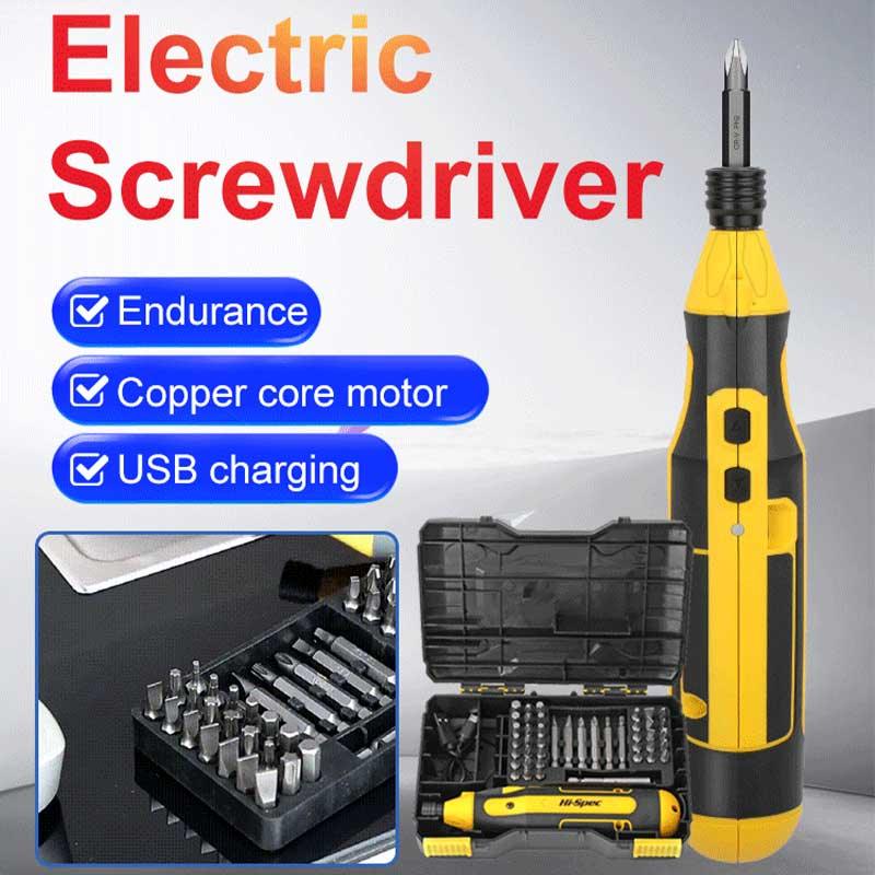 44-Piece Electric Screwdriver Set with Storage Box - clarioy