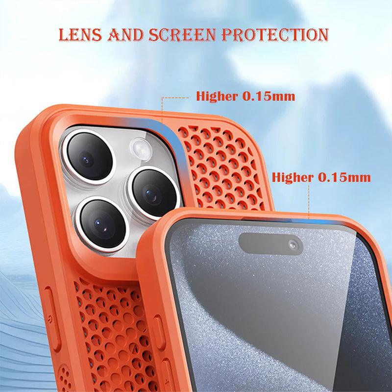 Honeycomb Matrix Cooling Magnetic Phone Case For iPhone - clarioy