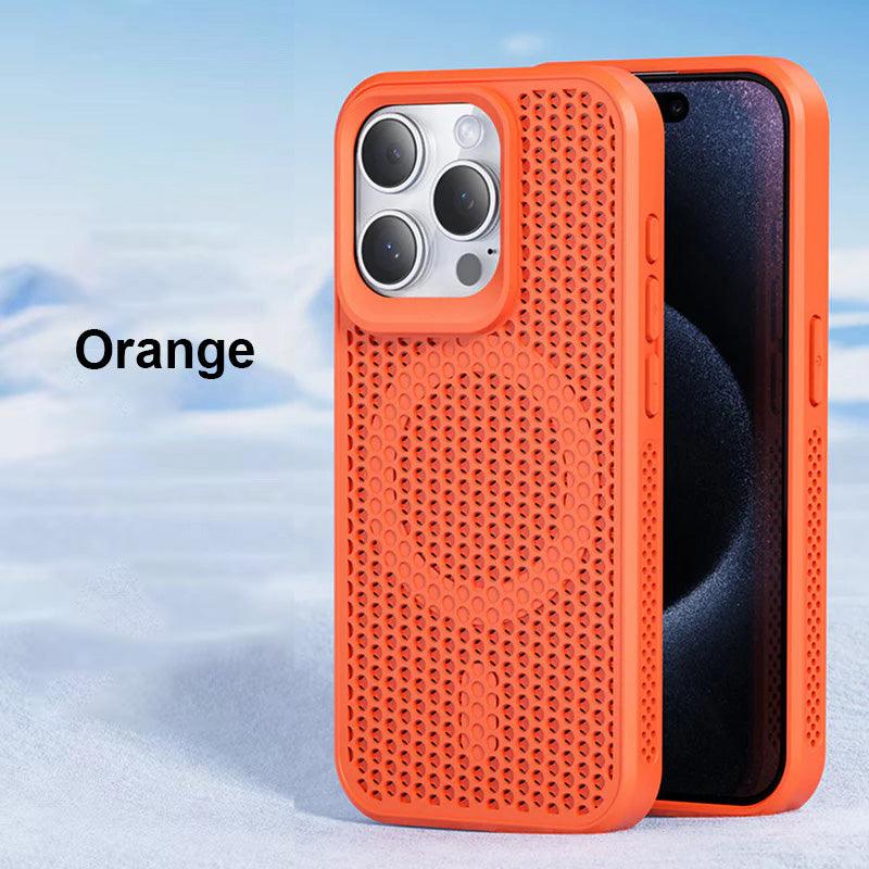 Honeycomb Matrix Cooling Magnetic Phone Case For iPhone - clarioy