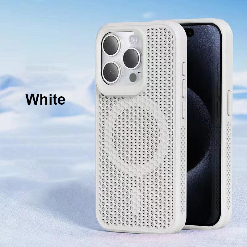 Honeycomb Matrix Cooling Magnetic Phone Case For iPhone - clarioy