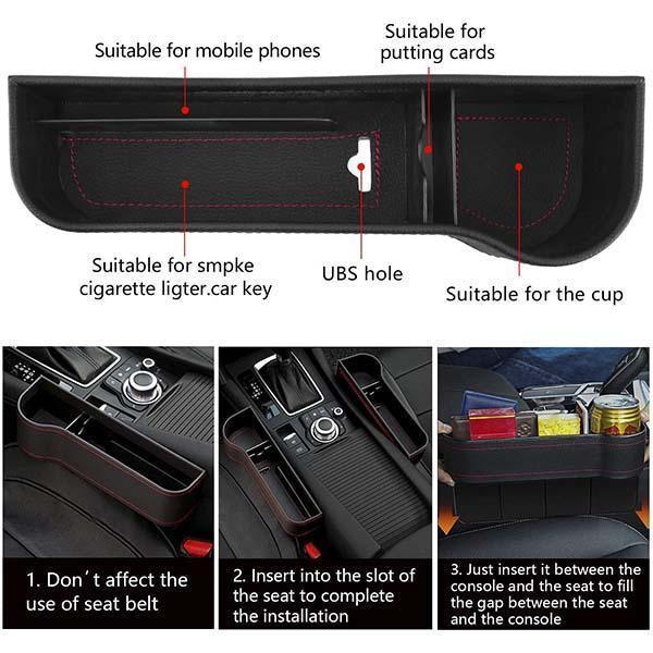 Car Seat Slot Storage Box - clarioy