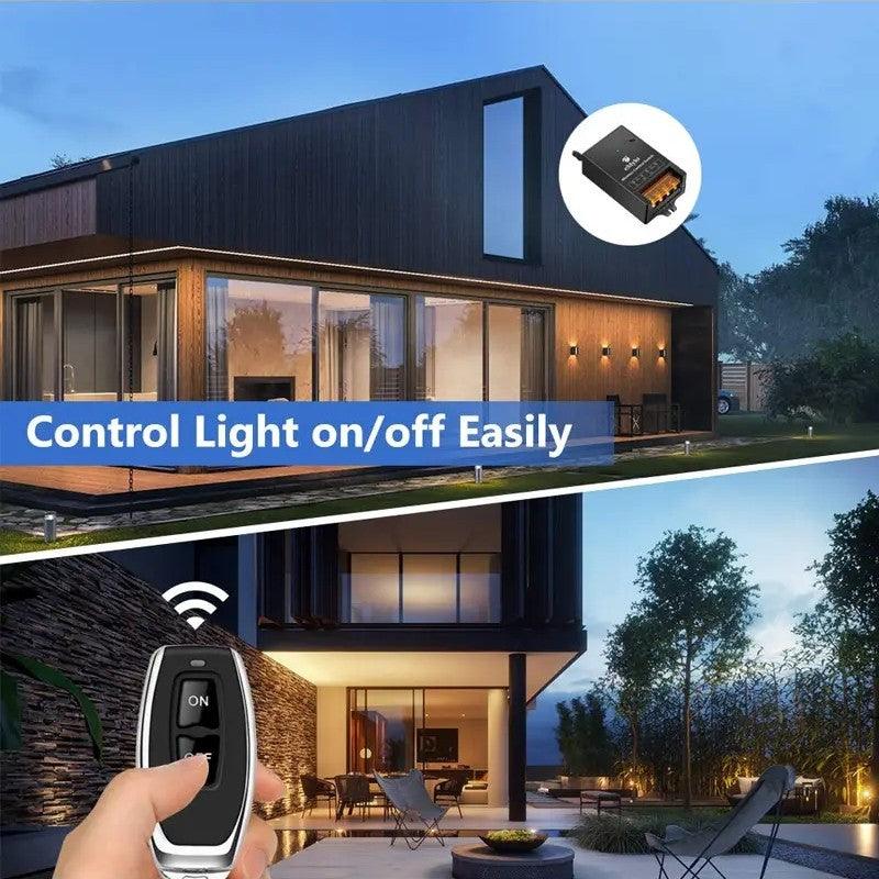 Wireless Remote Control Switch & Receiver Kit, No Wiring - clarioy