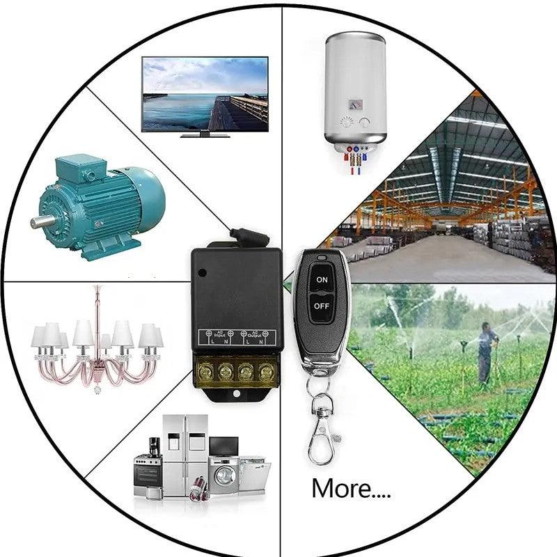 Wireless Remote Control Switch & Receiver Kit, No Wiring - clarioy