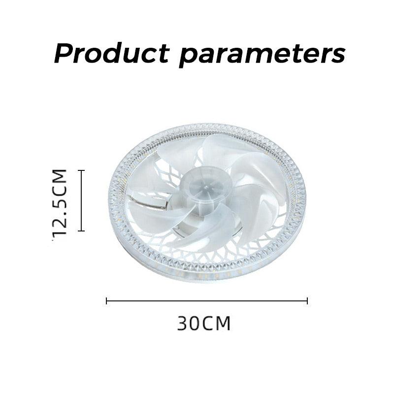 2-in-1 Mute Adjustable Fan Light with Remote Control - clarioy