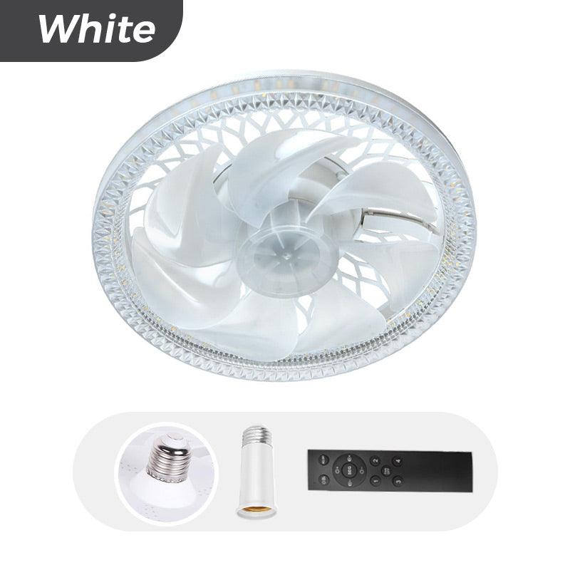 2-in-1 Mute Adjustable Fan Light with Remote Control - clarioy