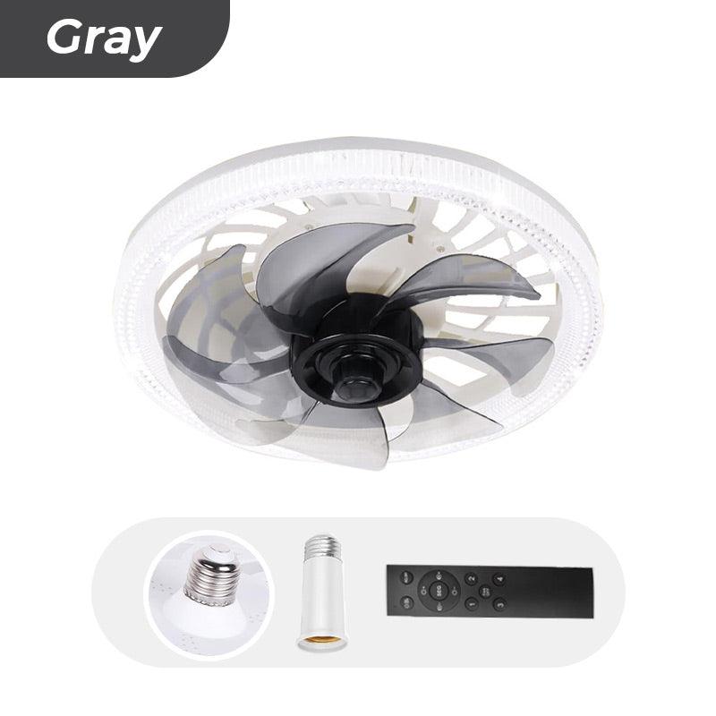 2-in-1 Mute Adjustable Fan Light with Remote Control - clarioy