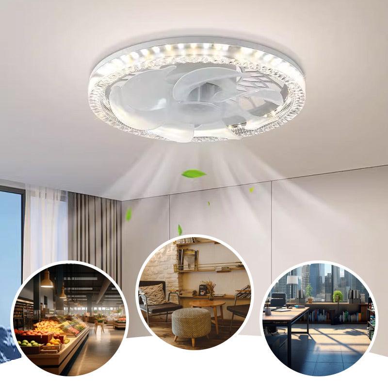 2-in-1 Mute Adjustable Fan Light with Remote Control - clarioy