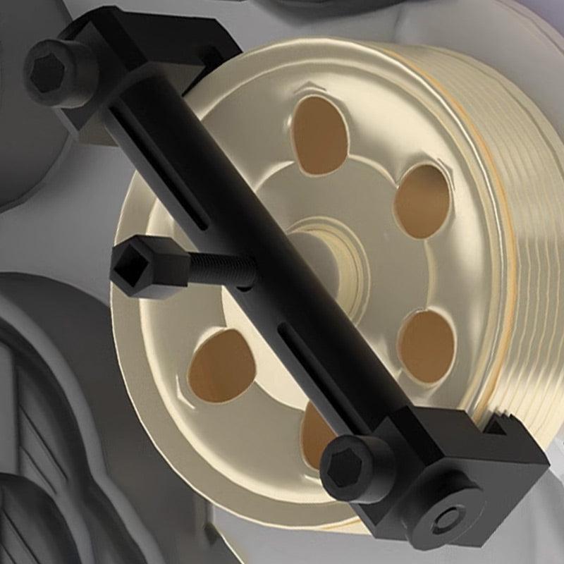 Adjustable Crankshaft Pulley Removal Tool - clarioy