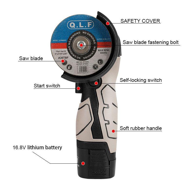 Mini Powerful Angle Grinder-Free shipping - clarioy