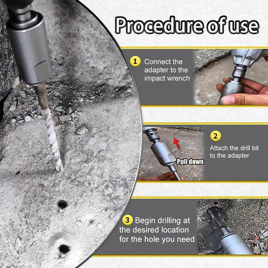 🔥2024 Hot🔥 High-carbon steel Electric Wrench to Hammer Adapter - clarioy