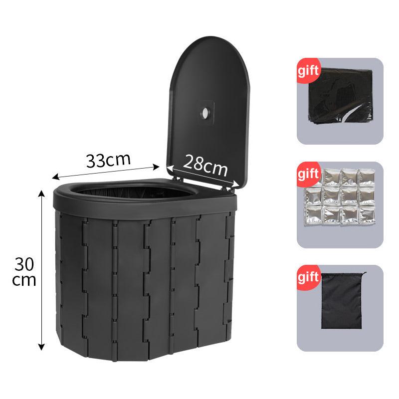 Portable outdoor folding toilet - clarioy