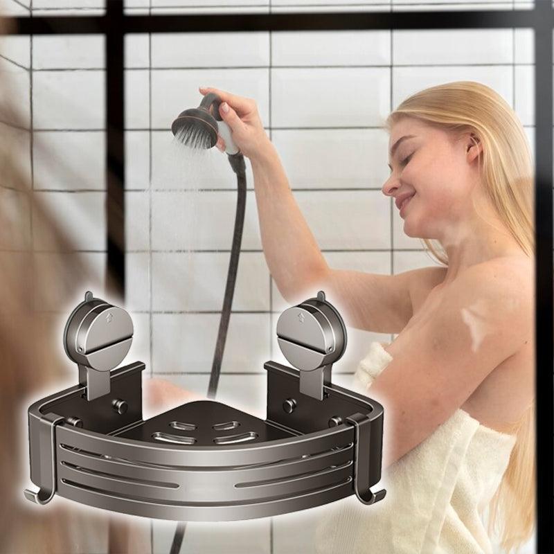 Wall Mounted Bathroom Organizer with Suction Cup - clarioy
