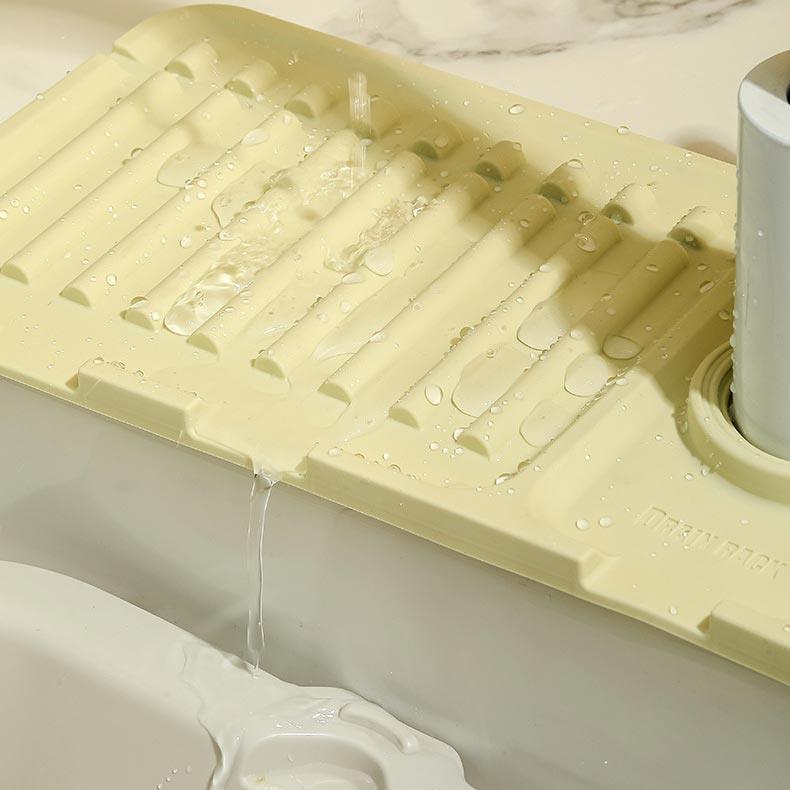 Faucet Splash Guard Draining Tray Mat - Great Gift - clarioy
