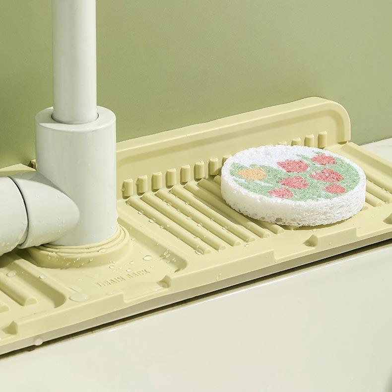 Faucet Splash Guard Draining Tray Mat - Great Gift - clarioy