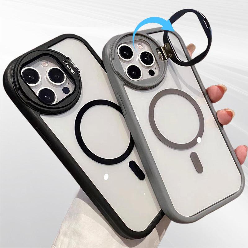 Magnetic Phone Case with Stand for iPhone Series - clarioy