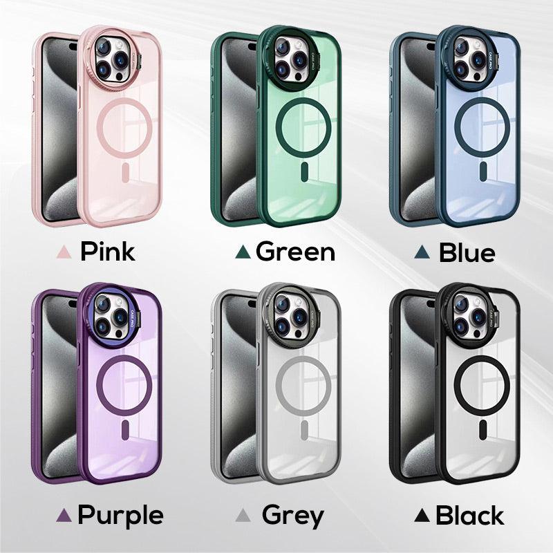 Magnetic Phone Case with Stand for iPhone Series - clarioy