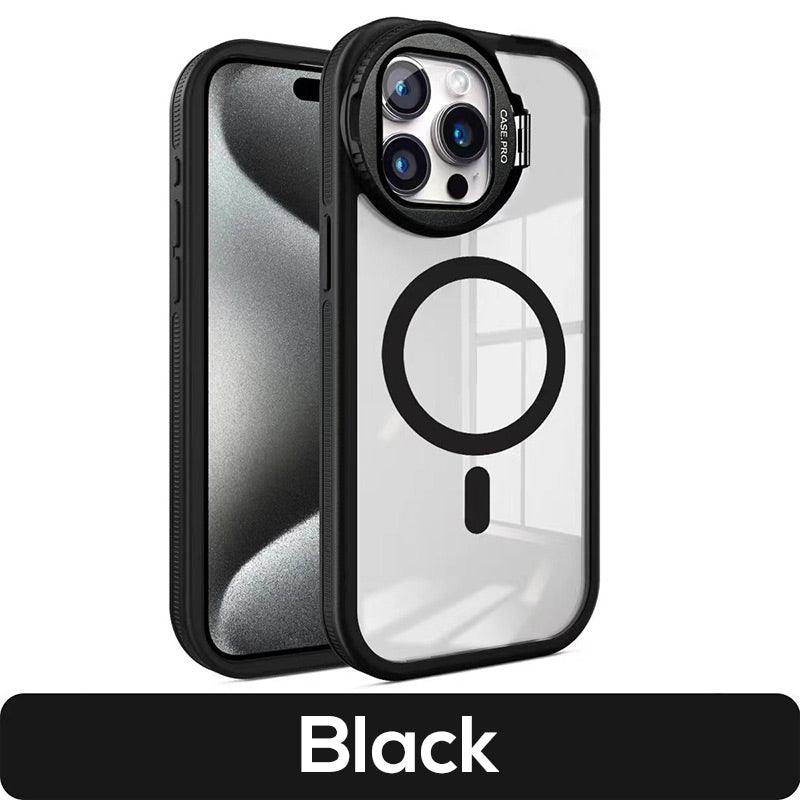 Magnetic Phone Case with Stand for iPhone Series - clarioy