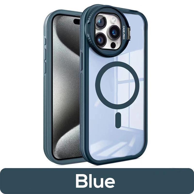 Magnetic Phone Case with Stand for iPhone Series - clarioy
