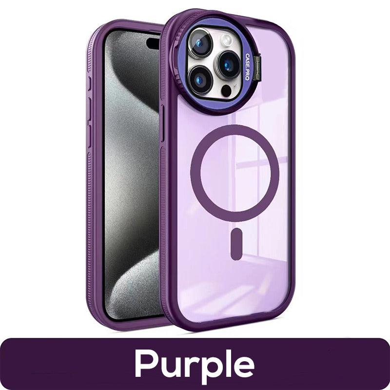 Magnetic Phone Case with Stand for iPhone Series - clarioy