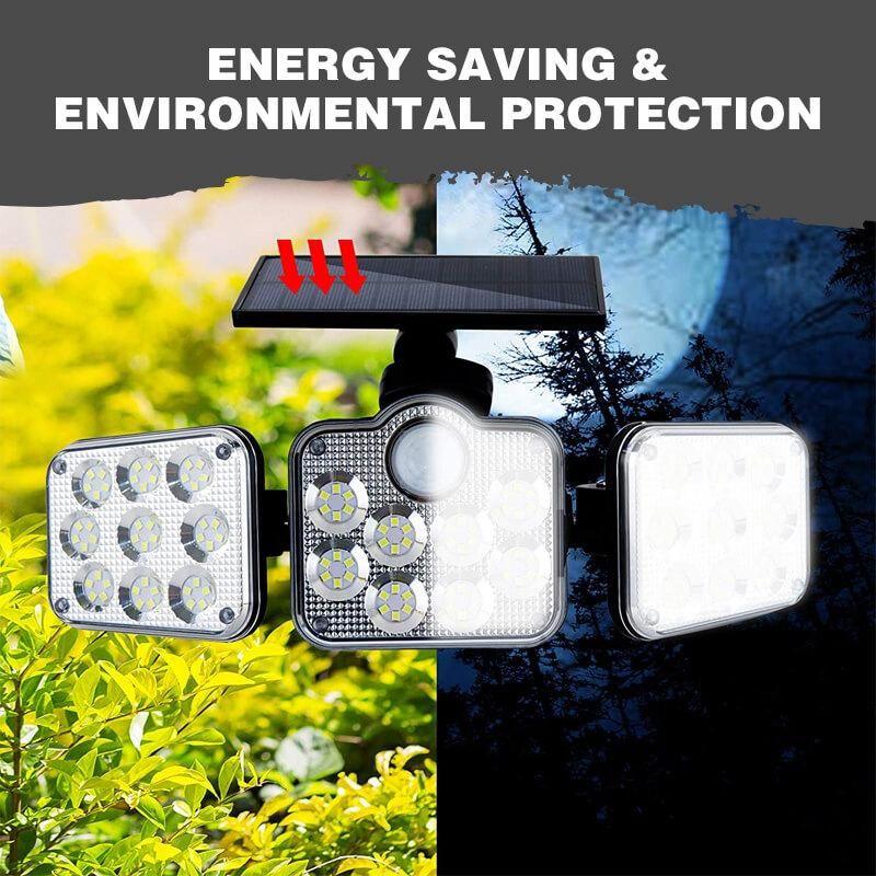 Triple LED Solar Wall Light - clarioy