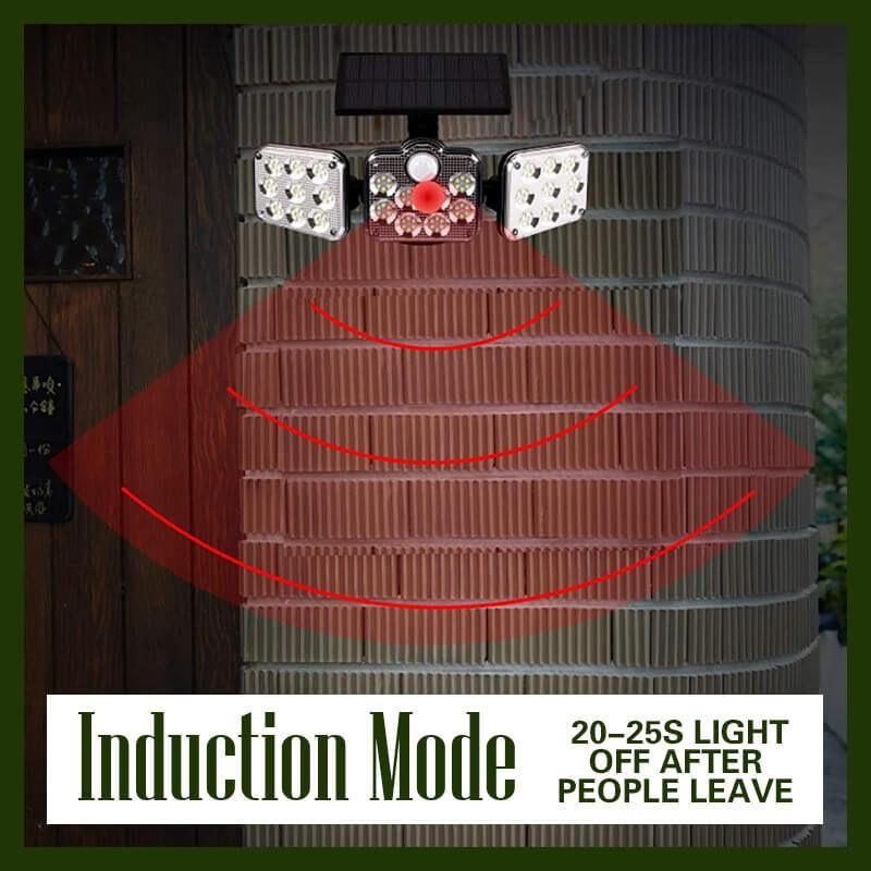 Triple LED Solar Wall Light - clarioy
