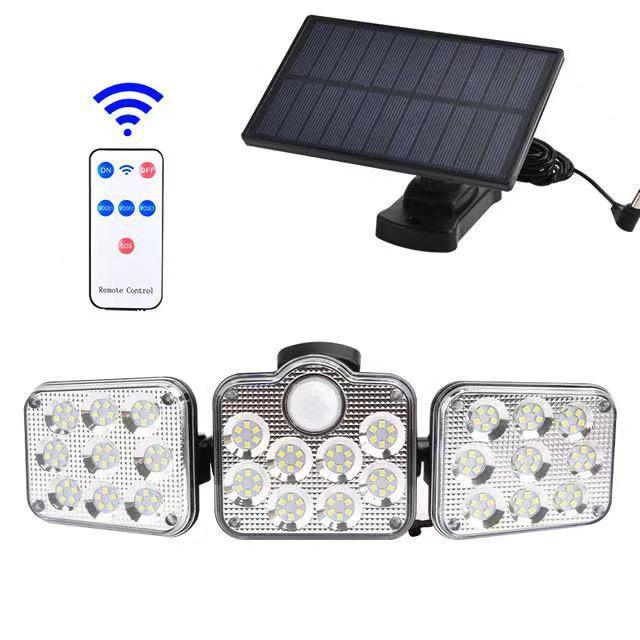 Triple LED Solar Wall Light - clarioy