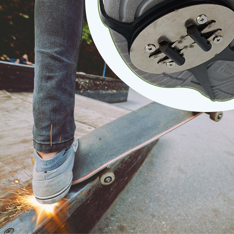 Sparking Flint Pad Shoe Cover for Skateboard & Motorcycle - clarioy