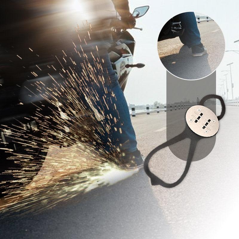 Sparking Flint Pad Shoe Cover for Skateboard & Motorcycle - clarioy