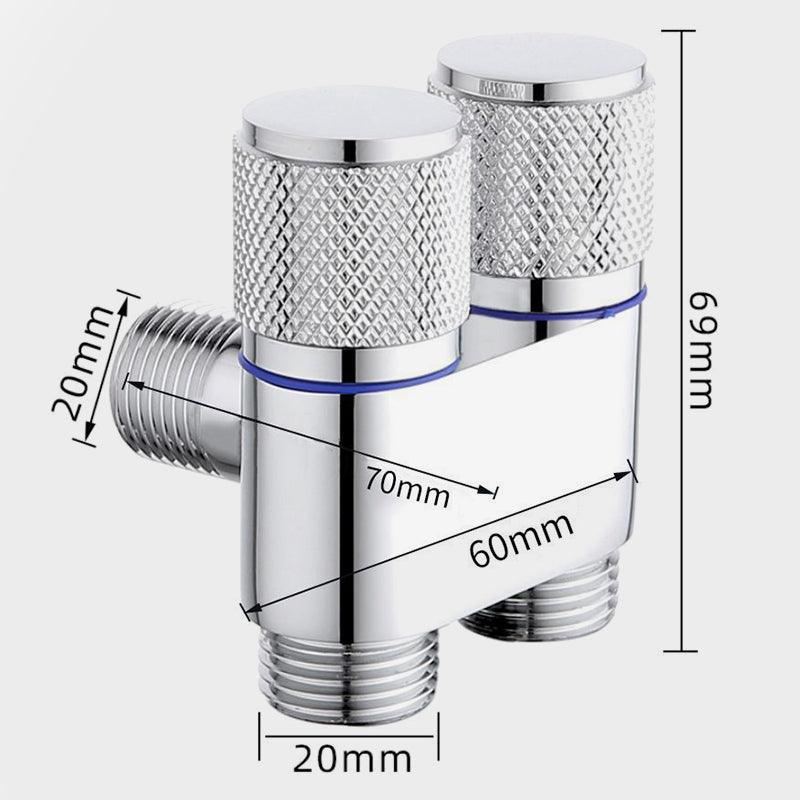 1/2" Double Switch Outlet Angle Valve - clarioy