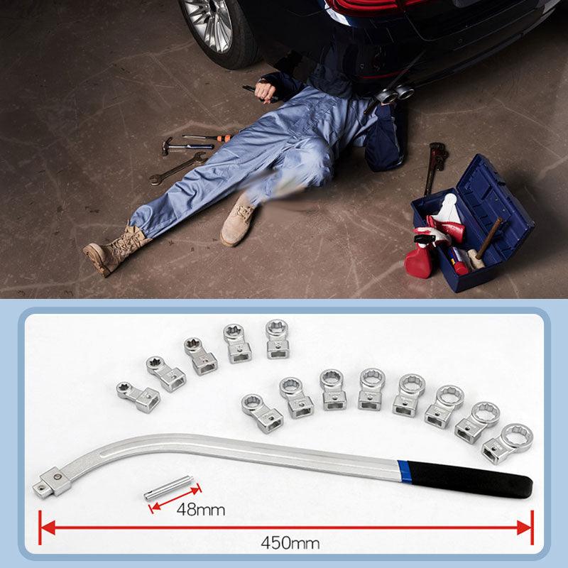 15 Piece Portable Replaceable Head Belt Wrenches Set - clarioy