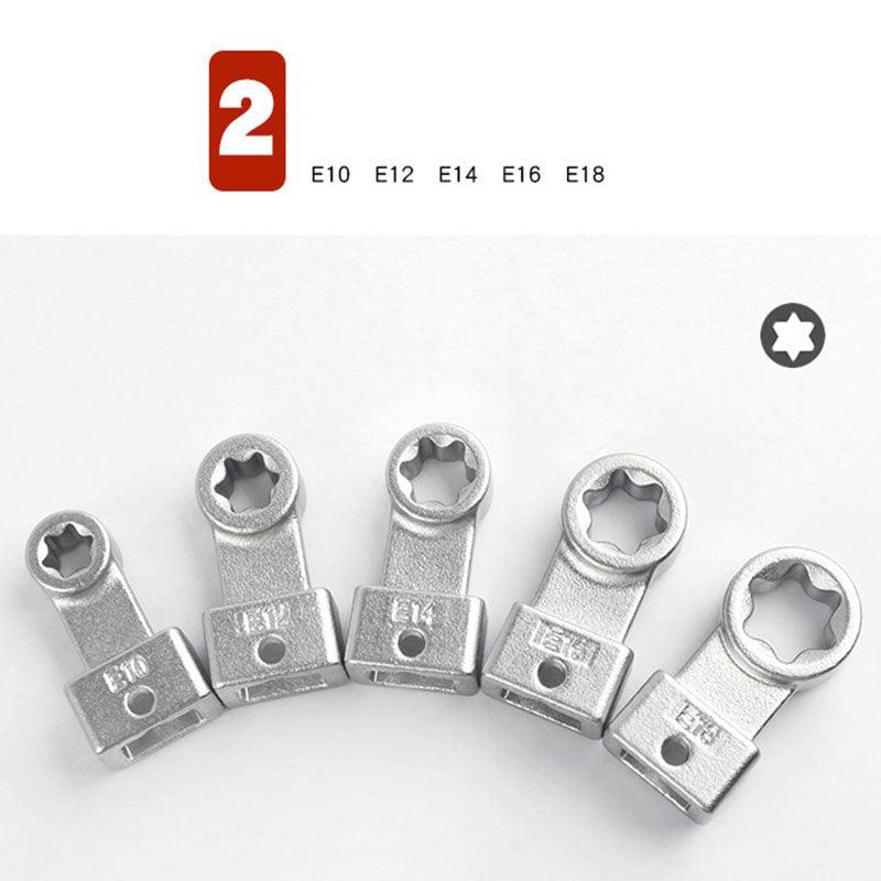 15 Piece Portable Replaceable Head Belt Wrenches Set - clarioy