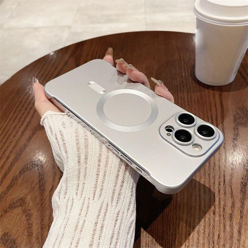 Slim Frameless Magnetic Phone Case for iPhone(Frosted texture, ultimate simple beauty) - clarioy