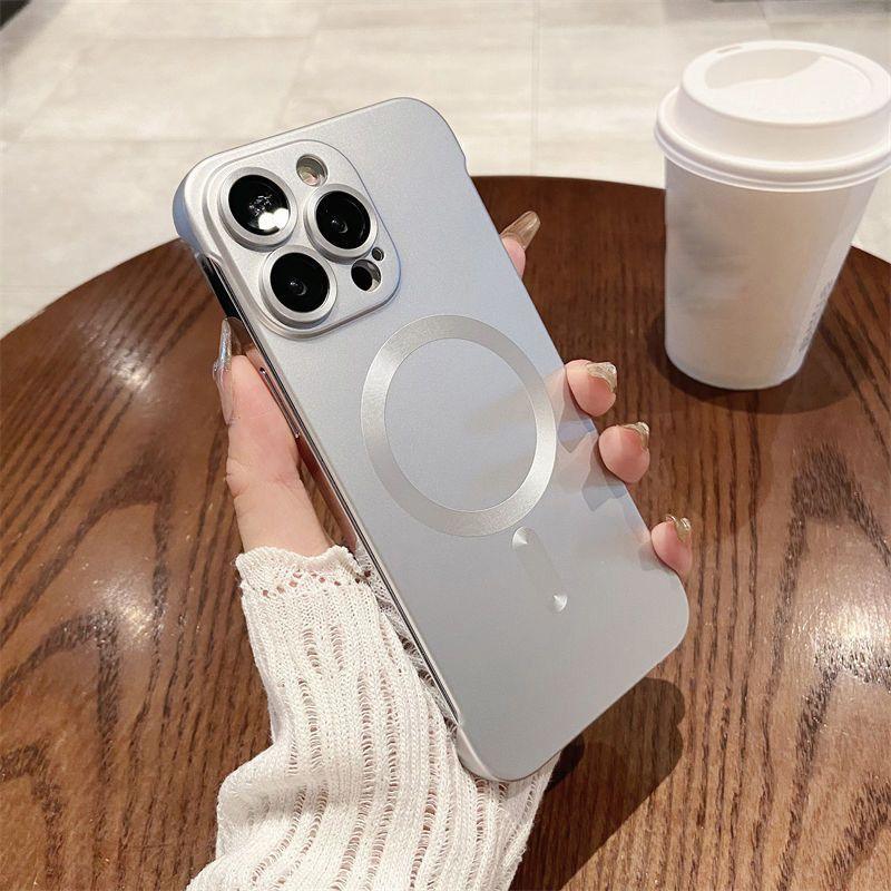 Slim Frameless Magnetic Phone Case for iPhone(Frosted texture, ultimate simple beauty) - clarioy