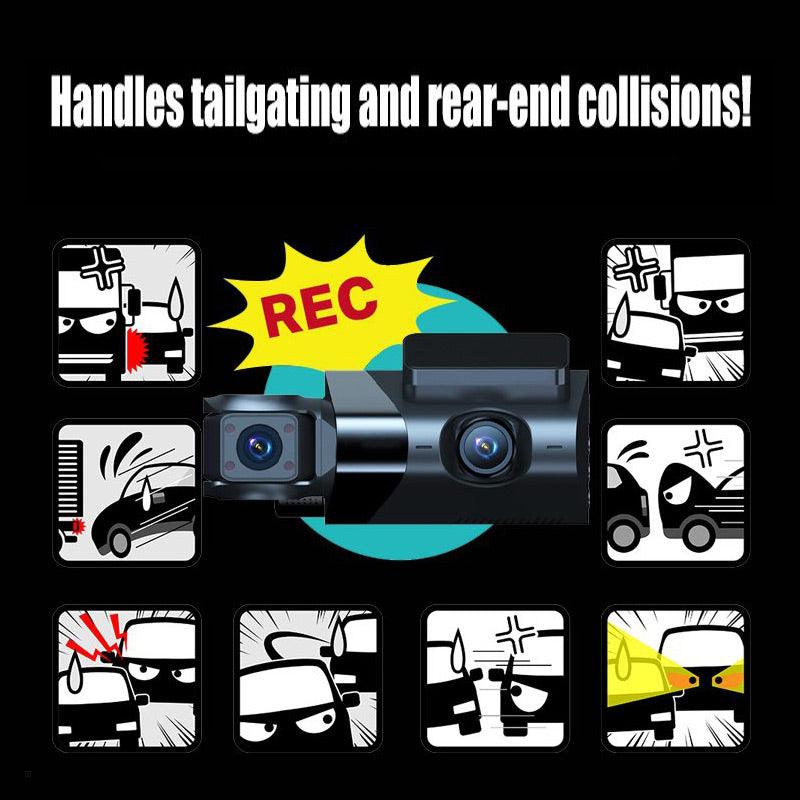 🌟Awesome Dashcam! 🌟🎥3-Channel HD Dash Cam - clarioy