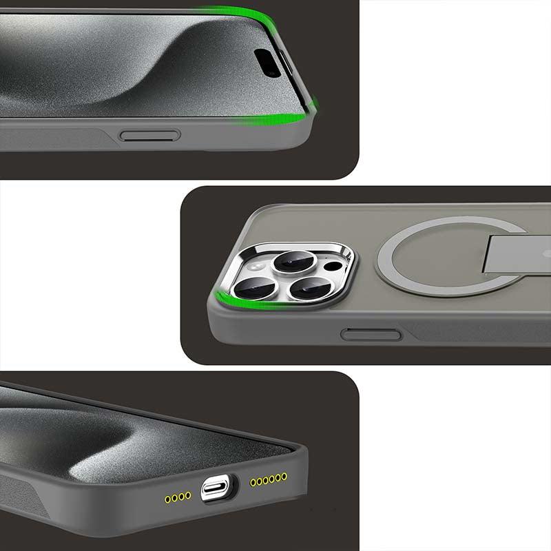 🔥Magnetic KickStand Shockproof Phone Case for iPhone 15-11 Series - clarioy