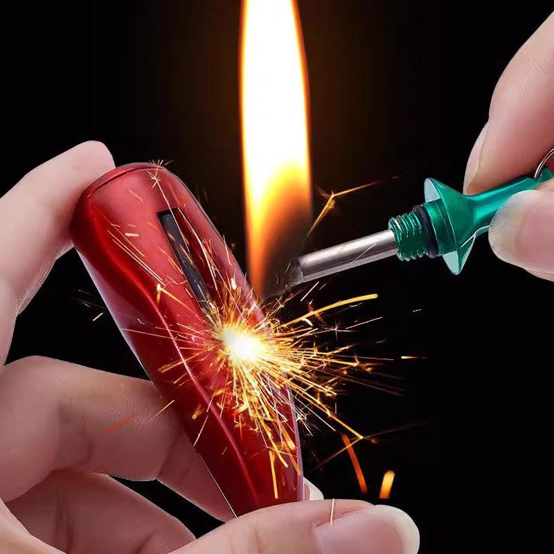 🌶️ Emergency Survival Keychain Lighter with Permanent Matches🔥 - clarioy