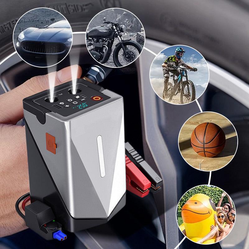 Multifunctional Jump Starter with Air Pump & Blower - clarioy