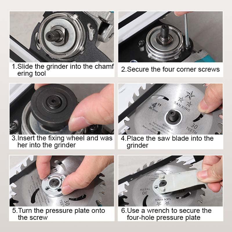 Angle Grinder Stand for Tile 45°Chamfer Cutting - clarioy