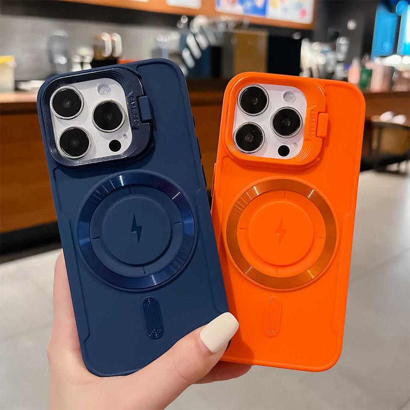 💥iPhone 16 is coming!💥 Silicone Magnetic Case with Invisible Lens Stand - clarioy