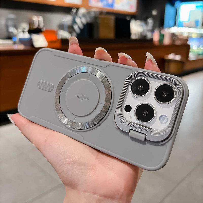 💥iPhone 16 is coming!💥 Silicone Magnetic Case with Invisible Lens Stand - clarioy