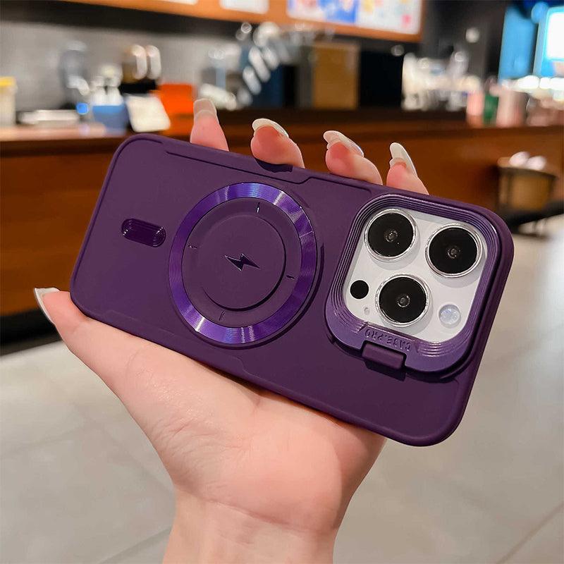 💥iPhone 16 is coming!💥 Silicone Magnetic Case with Invisible Lens Stand - clarioy