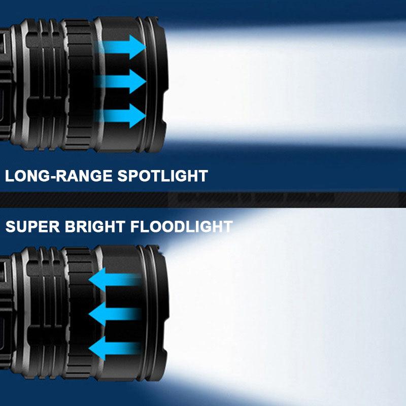 🔥Hot sale🔥Multifunctional White Laser Telescopic Zoom Tactical Flashlight - clarioy