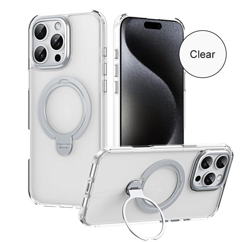 360° Rotatable Invisible Magnetic Stand Phone Case - clarioy