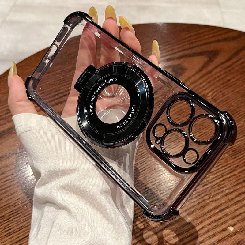 🔥Limited Time 50% OFF🔥Magnetic Lens Protective Phone Case with Stand - clarioy