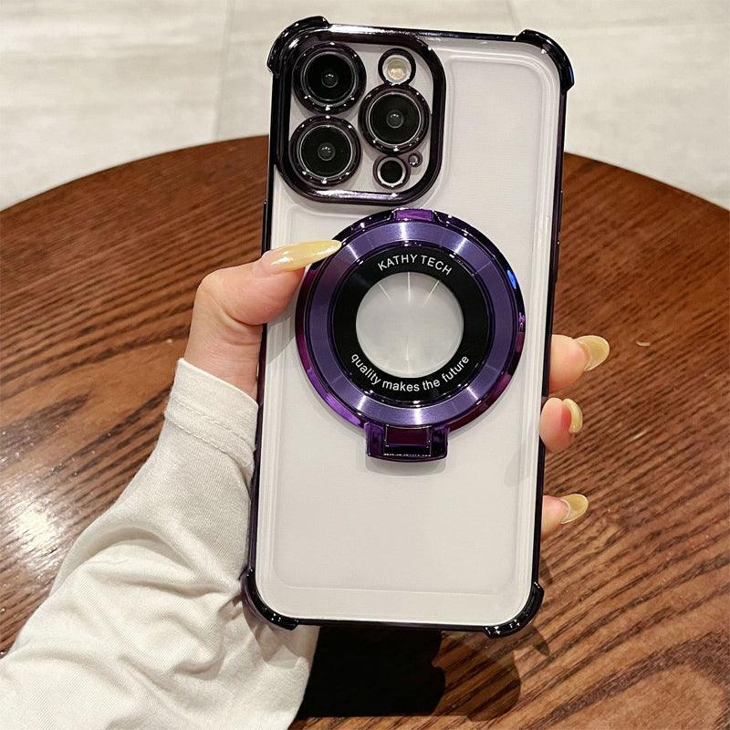 🔥Limited Time 50% OFF🔥Magnetic Lens Protective Phone Case with Stand - clarioy