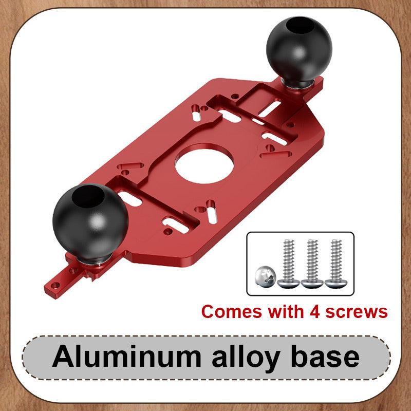 🌟Hot Sale 50% OFF🌟 Multi-Function Aluminum Router Base: 3-in-1 Solution for Trimming, Rounding, and Grooving! ✂️🔧✨ - clarioy