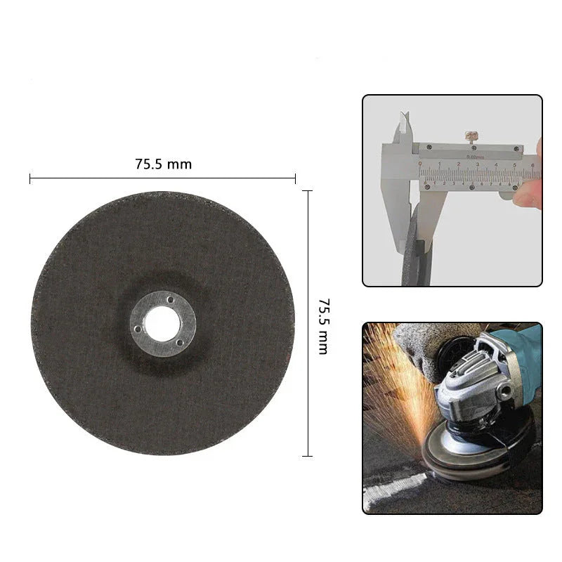 75.5 mm abrasive cutting disc with measurement and grinding action, clarioy auto tool accessory